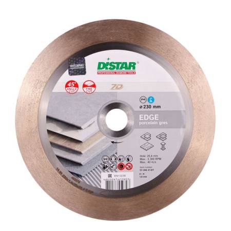 Круг алмазный отрезной 1A1R 230x1,4x25x25,4 Edge DiStar 11120421017. Артикул 11120421017