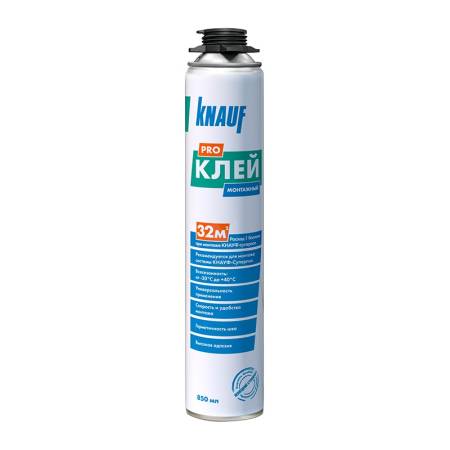 Клей-пена Knauf монтажная (850 мл). Артикул тов-213532