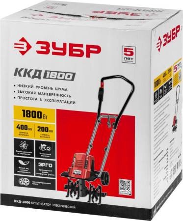 Электрический культиватор ЗУБР 1800 Вт ККД-1800. Артикул ККД-1800