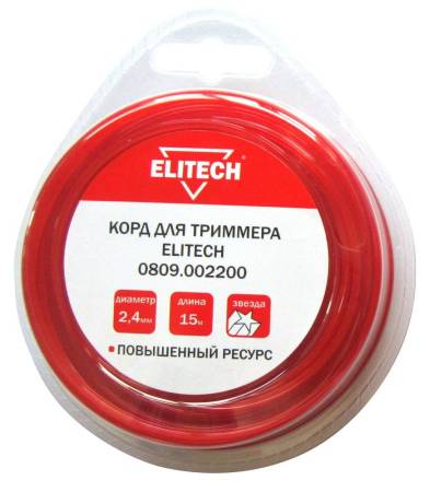 Корд для триммера 0809.002200 ELITECH 176812. Артикул 176812