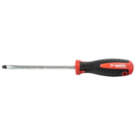 Отвертка Profi, SL8 х 150 мм, S2, двухкомпонентная рукоятка Matrix 11830. Артикул 11830