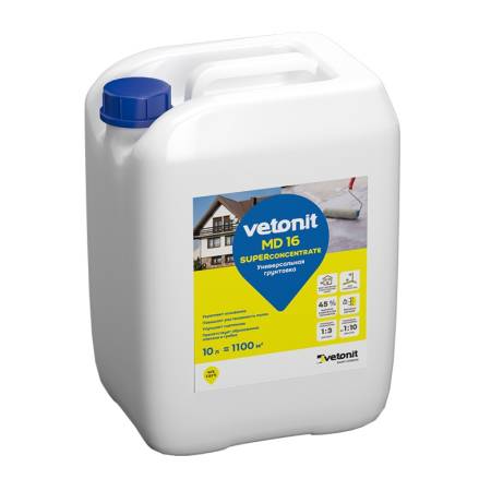 Грунтовка-концентрат Vetonit МД16 (10 л). Артикул тов-004138