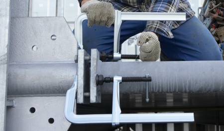 Струбцина 800/140, 12 кН, затяжка 40 Нм, Т-ручка BESSEY BE-SG80M. Артикул BE-SG80M