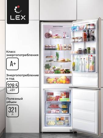 Холодильник отдельностоящий LEX LKB201.2BgD RUPR000005. Артикул RUPR000005