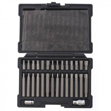 Набор бит HEX, TORX, SPLine, хвостовик-шестигранник 1/2, CrV, 42 шт. Stels 11318. Артикул 11318