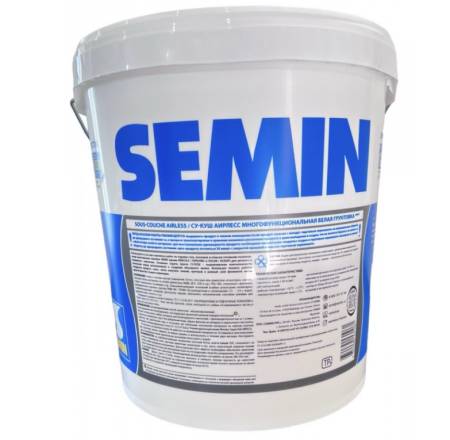Белый грунт SEMIN SOUS-COUCHE AIRLESS (белая крышка) 22кг A1061. Артикул A1061