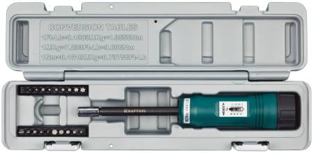 Динамометрическая отвертка KRAFTOOL регулируемая 1-8 Нм 64030. Артикул 64030