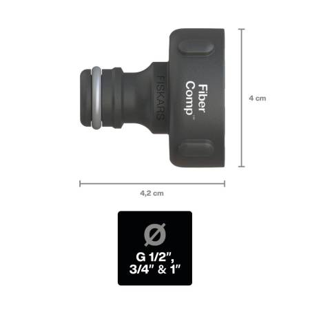 Штуцер для крана FiberComp G1 (33,3мм) FISKARS 1027055. Артикул 1027055