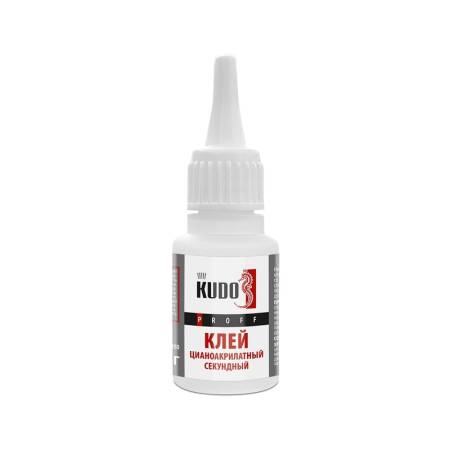 Клей Kudo PROFF SMB-020 цианоакрилатный секундный (20 г). Артикул тов-218958