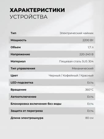 Чайник электрический LEX LX 30018-2 LX30018-2. Артикул LX30018-2