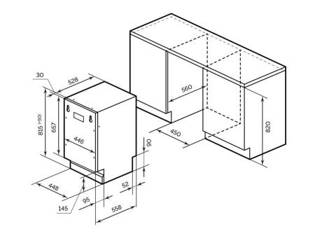Посудомоечная машина встраиваемая LEX PM 4573 B CHMI000306. Артикул CHMI000306