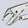Зажим ручной, круг 40 мм, квадрат 20 мм, под ключ 30 мм, длина 250 мм KNIPEX KN-4104250. Артикул KN-4104250