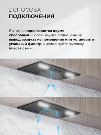 Вытяжка кухонная встраиваемая LEX HYPER 600 Inverter BBL CHAT000140. Артикул CHAT000140