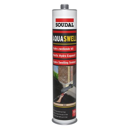 Герметик полиуретановый гидропломба SOUDAL AQUASWELL, бежевый 310 мл 124715. Артикул 124715
