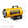Пушка тепловая газовая, 17 кВт, STEHER SG-20. Артикул SG-20