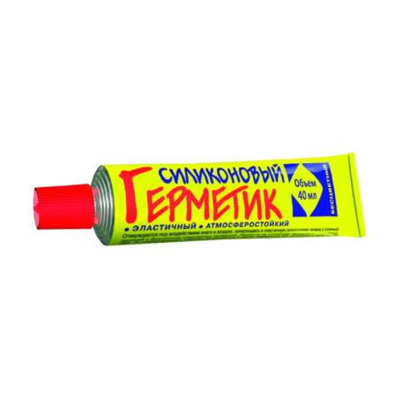 Герметик силиконовый Новбытхим, прозрачный (0,04 л). Артикул тов-201592