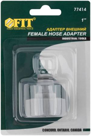 Адаптер внешний пластиковый 1" FIT 77414. Артикул 77414