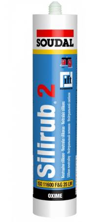 Нейтральный силикон SOUDAL SILIRUB 2F (Силируб 2) бесцветный (набор 15шт.) 102384. Артикул 102384_15