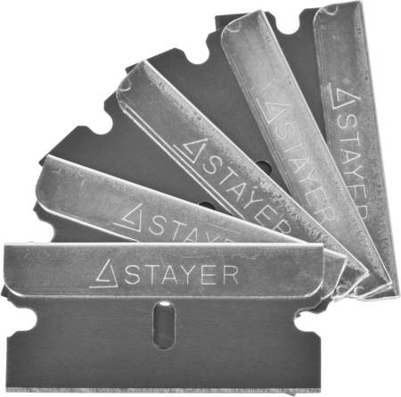 Лезвия STAYER "MASTER" сменные для скребков арт. 0853 08533 08535 тип Н01 40мм 5шт 08549-S5_z01. Артикул 08549-S5_z01