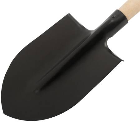 Лопата штыковая, с деревянным черенком  190х350х1420 мм КУРС 77213. Артикул 77213