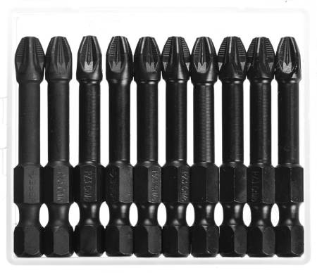 Ударные биты ЗУБР PZ3 50 мм 10 шт 26023-3-50-S10. Артикул 26023-3-50-S10