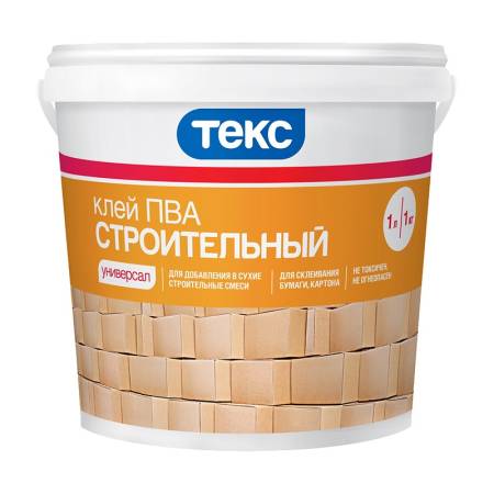 Клей ПВА строительный Текс Универсал (1 кг). Артикул тов-023076