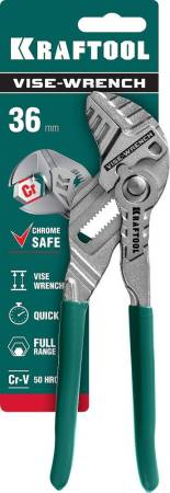 Клещи переставные-гаечный ключ KRAFTOOL 180 мм Vise-Wrench 22063. Артикул 22063