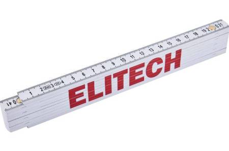 Метр складной пластиковый Elitech 200см 330201 207205. Артикул 207205