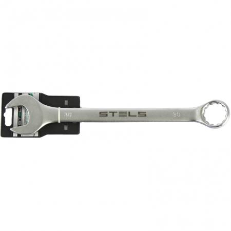Ключ комбинированный, 30 мм, CrV, матовый хром Stels 15232. Артикул 15232