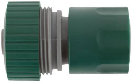 Соединитель пластиковый 3/4", автостоп FIT 77406. Артикул 77406