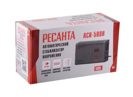Стабилизатор напряжения Ресанта АСН-500 Н 63/6/63. Артикул 63/6/63