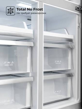 Холодильник  трехкамерный отдельностоящий с инвертором LEX LCD505WID CHHE000013. Артикул CHHE000013