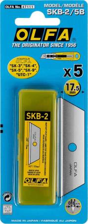Лезвие OLFA трапециевидное для SK-4 17,5х72х0,6мм 5шт OL-SKB-2/5B. Артикул OL-SKB-2/5B