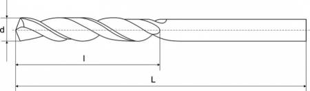 Сверло ц/х d 12,0х205х134 мм удлиненное 5640. Артикул 5640