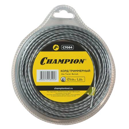 Корд триммерный Alu Twist 3.0мм*25м, C7064. Артикул C7064