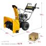 Снегоуборщик бензиновый, 72 см STEHER EXTREM GST-772E. Артикул GST-772E