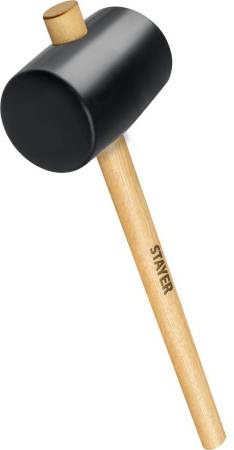 Чёрная резиновая киянка STAYER 900 г 20505-90. Артикул 20505-90