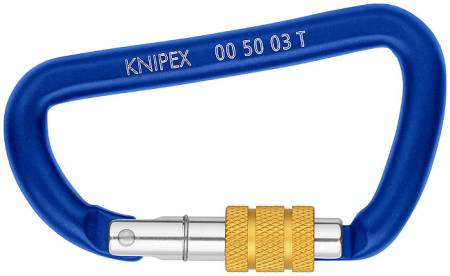 Система страховки инструмента: Карабин, 2 шт KNIPEX KN-005003TBK. Артикул KN-005003TBK