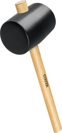 Чёрная резиновая киянка STAYER 1100 г 20505-100. Артикул 20505-100