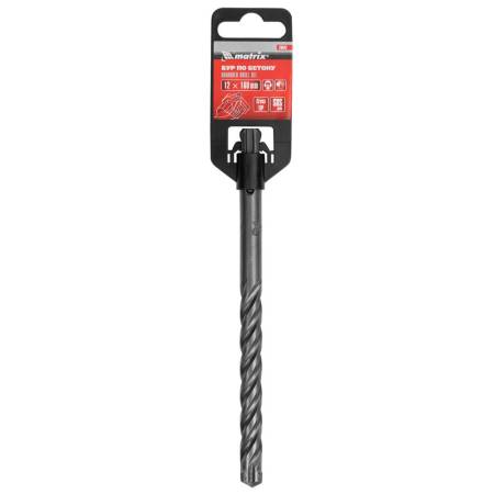 Бур по бетону, 12 x 160 мм, SDS Plus c крестовой пластиной Matrix 70642. Артикул 70642