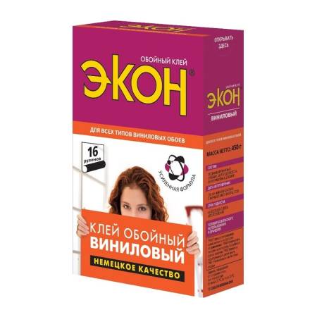 Клей для обоев Экон Виниловый (450 г). Артикул тов-151516