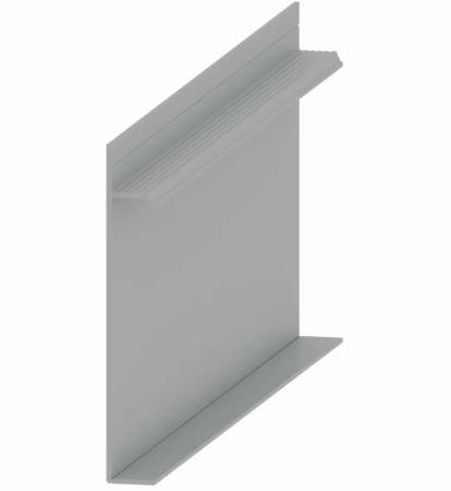 Плинтус алюминиевый скрытый анодированный с пяткой Матовый хром ProDesign pdus. Артикул pdus