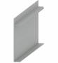Плинтус алюминиевый скрытый анодированный с пяткой Матовый хром ProDesign pdus. Артикул pdus