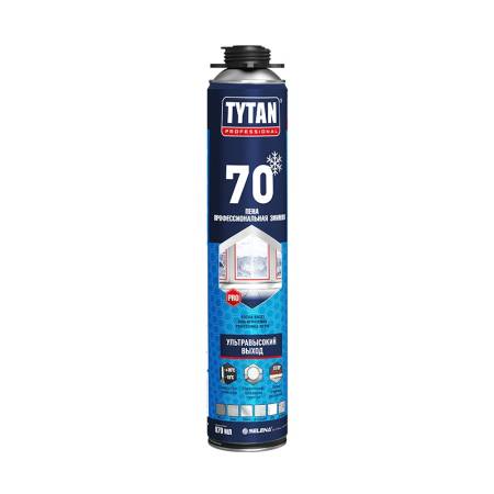 Пена профессиональная Tytan 70, зимняя (870 мл). Артикул тов-221639