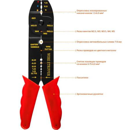 Стриппер многофункциональный 0.75 - 6 мм2 MIRAX 22692. Артикул 22692
