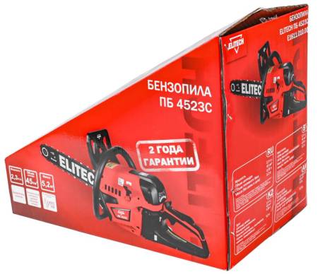 Пила цепная бензиновая ПБ 4523C ELITECH 205452. Артикул 205452