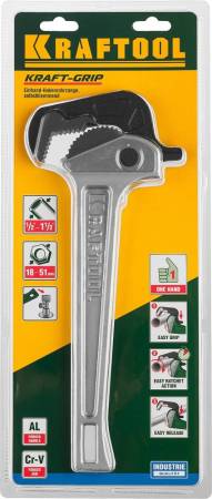 Трубный ключ быстрозажимной KRAFTOOL MASTERGRIP 1.5" 27365-14. Артикул 27365-14