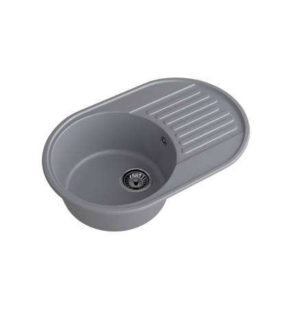 Мойка кухонная кварцевая LEX Como 740 Deep Grey RULE000164. Артикул RULE000164