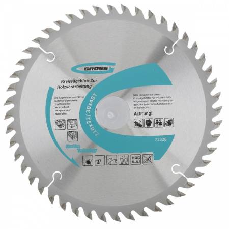 Пильный диск по дереву 210 x 32/30 x 48Т Gross 73328. Артикул 73328