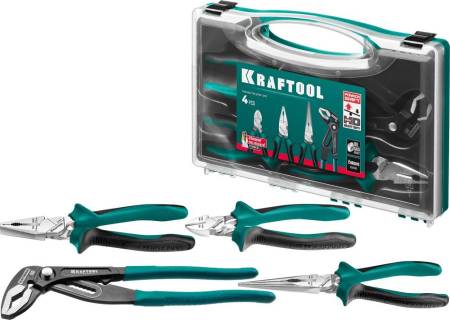 Набор губцевого инструмента KRAFTOOL 4 шт 22012. Артикул 22012